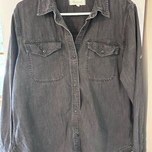 Madewell Charcoal Button-Up Shirt